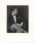 Berenice Abbott Signed Photo Mat of Her Portrait of Rene Crevel -- Measures 16 x 20